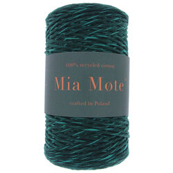 Mia Mote™ Classic Line Sznurek bawełniany skręcany do makramy 2mm heliotrope + malachite green