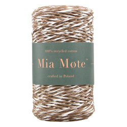 Mia Mote™ Classic Line Sznurek bawełniany skręcany do makramy 2mm tiger eye+chalk