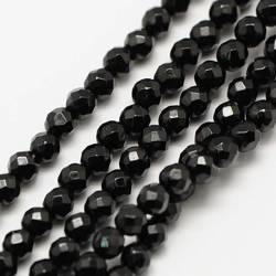 Spinel Black Kamień Jubilerski Fasetowany kula 2mm