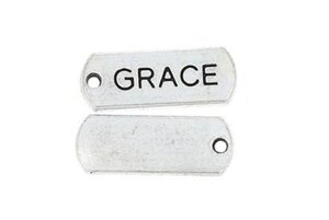 Zawieszka z przesłaniem Grawerka Grace 21x8mm