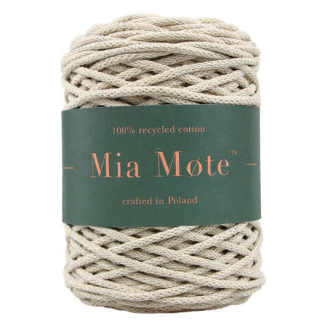 Mia Mote™ Basic Line sznurek bawełniany 5mm ivory