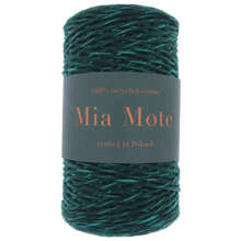 Mia Mote™ Classic Line Sznurek bawełniany skręcany do makramy 2mm heliotrope + malachite green