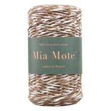 Mia Mote™ Classic Line Sznurek bawełniany skręcany do makramy 2mm tiger eye+chalk