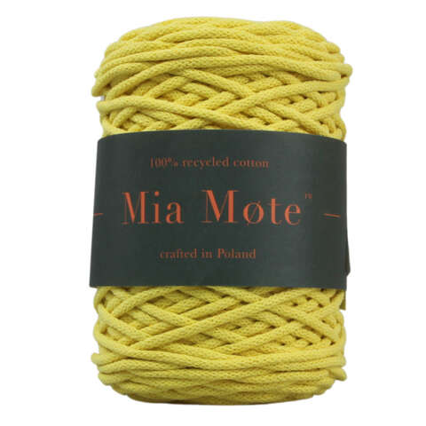 Mia Mote™ Thinny Line sznurek bawełniany 3mm yellow calcite